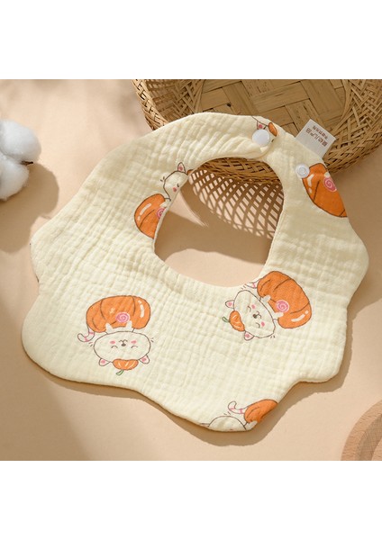 Önlük A Tipi Pamuklu Gazlı Bez Önlük Yumuşak Altı Katlı Gazlı Bez Salya Havlusu (Yurt Dışından)