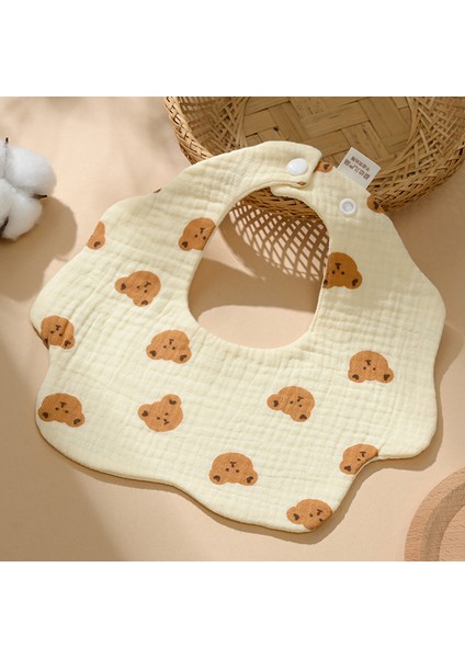 Önlük A Tipi Pamuklu Gazlı Bez Önlük Yumuşak Altı Katlı Gazlı Bez Salya Havlusu (Yurt Dışından)