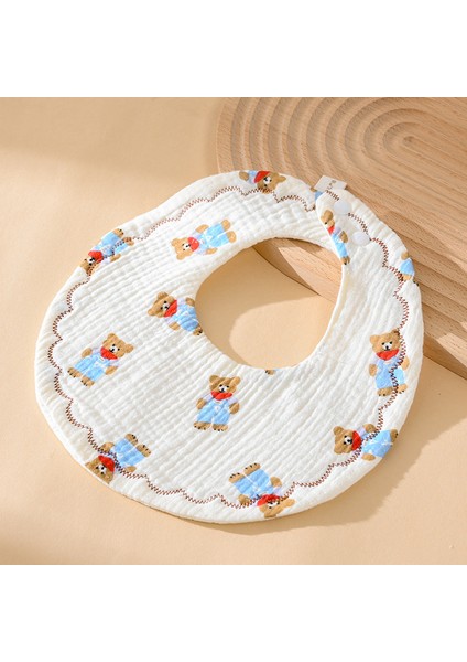 Önlük A Tipi Pamuklu Gazlı Bez Önlük Yumuşak Altı Katlı Gazlı Bez Salya Havlusu (Yurt Dışından)