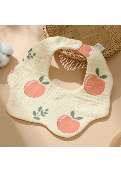 Önlük A Tipi Pamuklu Gazlı Bez Önlük Yumuşak Altı Katlı Gazlı Bez Salya Havlusu (Yurt Dışından)