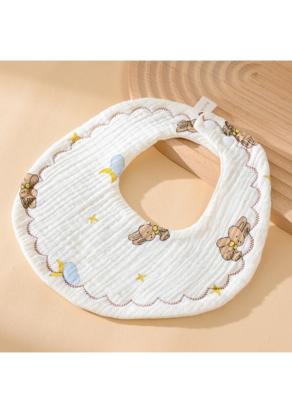 Önlük A Tipi Pamuklu Gazlı Bez Önlük Yumuşak Altı Katlı Gazlı Bez Salya Havlusu (Yurt Dışından)