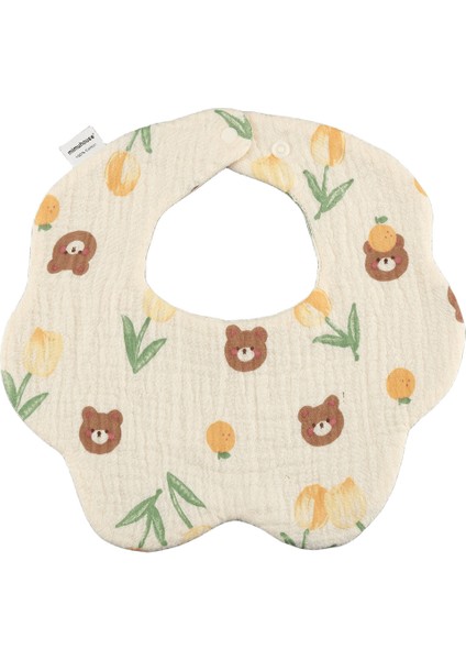 Petal Bib Drool Bib Drool Towela A Sınıfı Pamuk Altı Katlı Gazlı Bez Önlükler (Yurt Dışından)