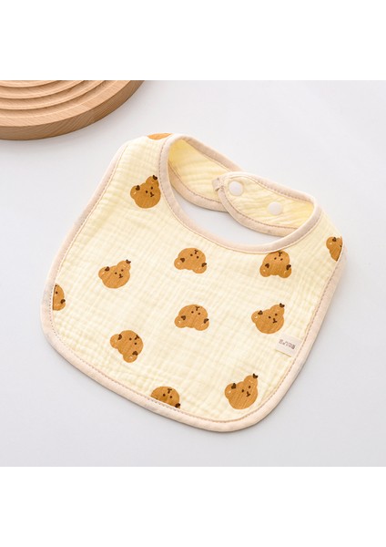 Önlük A Tipi Pamuklu Gazlı Bez Önlük Yumuşak Altı Katlı Gazlı Bez Salya Havlusu (Yurt Dışından)