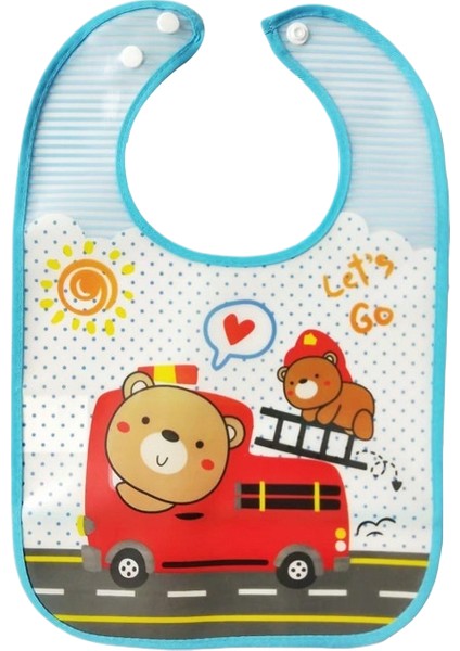 Toddler Drool Havlu Önlüğü Karikatür Besleme Cebi Taşınabilir Yıkanmaz Eva Önlükler (Yurt Dışından)