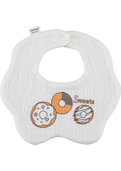 Petal Bib Drool Bib Drool Towela A Sınıfı Pamuk Altı Katlı Gazlı Bez Önlükler (Yurt Dışından)