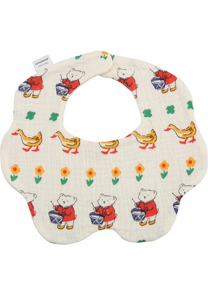 Petal Bib Drool Bib Drool Towela A Sınıfı Pamuk Altı Katlı Gazlı Bez Önlükler (Yurt Dışından)