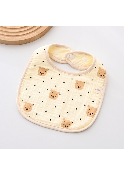 Önlük A Tipi Pamuklu Gazlı Bez Önlük Yumuşak Altı Katlı Gazlı Bez Salya Havlusu (Yurt Dışından)