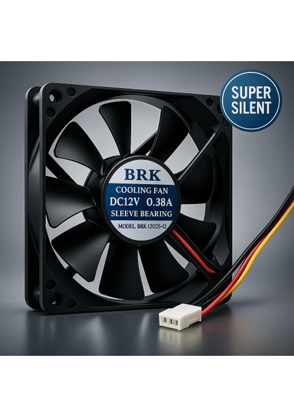 120mm Sessiz Kasa Fanı | Yüksek Performanslı Soğutma, 12V DC
