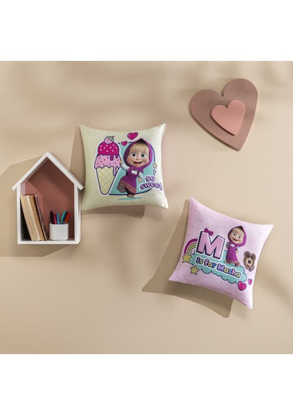 Lisanslı Masha & The Bear So Sweet Kırlent