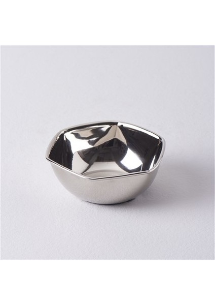 Wawe 9x9x3 cm Kase Gümüş