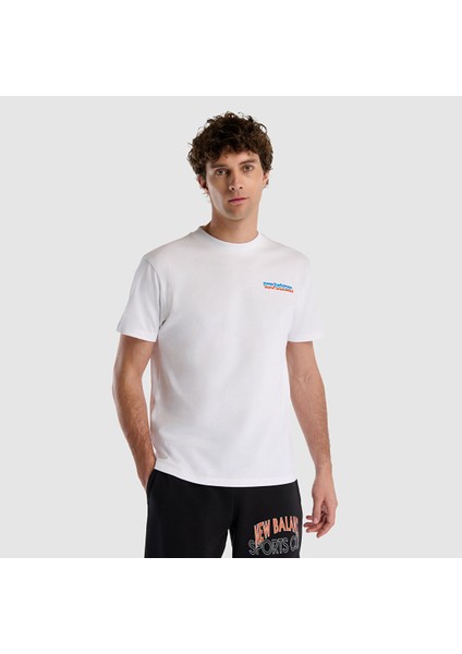 New Balance MNT1533 Beyaz Erkek Tişört