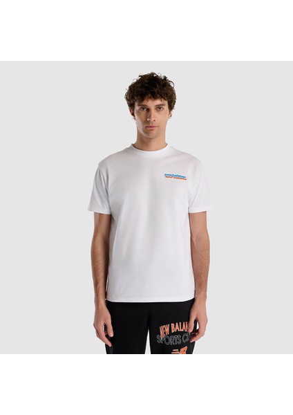 New Balance MNT1533 Beyaz Erkek Tişört