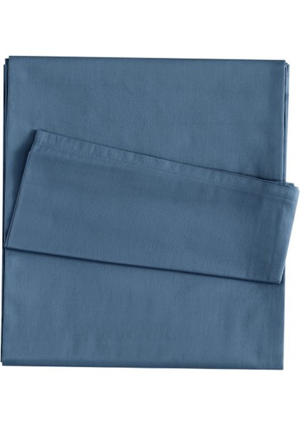 Mix&Match Pamuk Tek Kişilik Saten Çarşaf indigo
