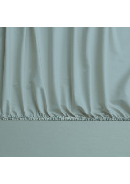 Mix&Match Pamuk Saten King Size Lastikli Çarşaf Yeşil