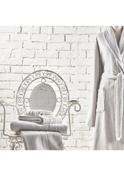 Soft Pamuk 85x150 cm Banyo Havlusu Gri