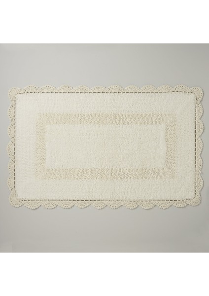 Kremi Banyo Paspası Ekru 60x100 cm