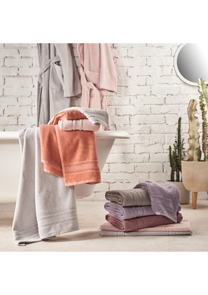 Soft Pamuk 85x150 cm Banyo Havlusu Gri