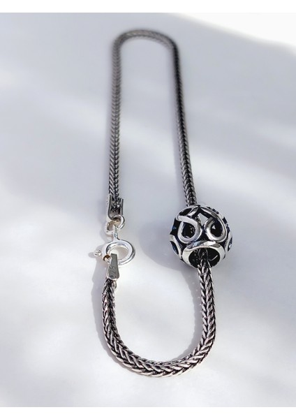 18 Ayar Altın Kaplama Tilki Kuyruğu Sonsuz Kafes Charmlı Tasarım Kadın Gümüş Bileklik fiyatları