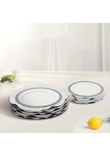 12'li Tencere Tava ve Tabak Arası Keçe Yuvarlak Beyaz 26 x 26CM