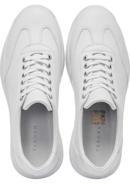 Beyaz Hakiki Deri Erkek Sneaker - E25I1AY57304-A26 indirimleri