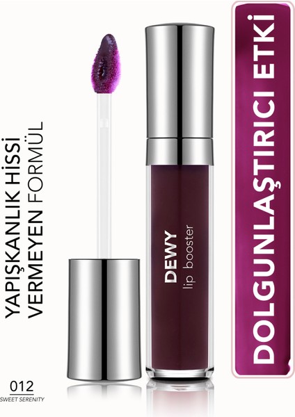 Dewy Lip Booster Dolgunlaştırıcı Etkili Yarı Transparan Dudak Parlatıcısı