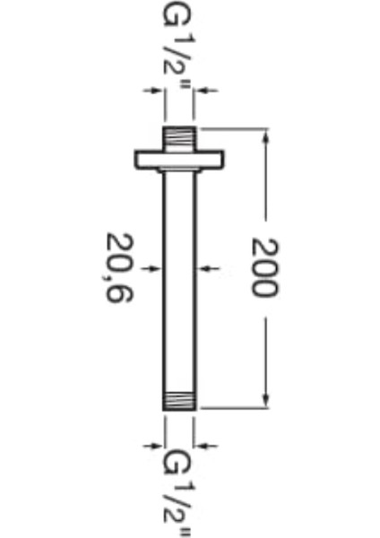 Tavandan Bağlantı Borusu (200 Mm) fiyatları