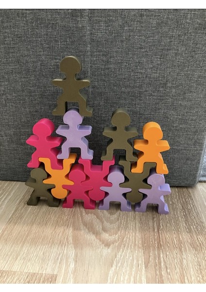 Innovaprınt-Montessori Eğitici Denge Adam Oyunu (15'li Paket)