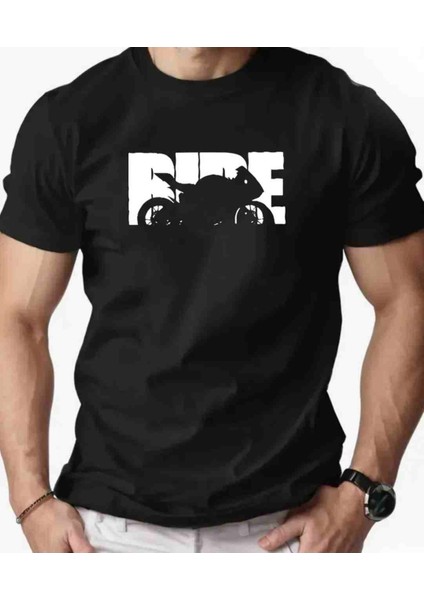Ride Baskılı Özel Tasarım Oversize Tshirt