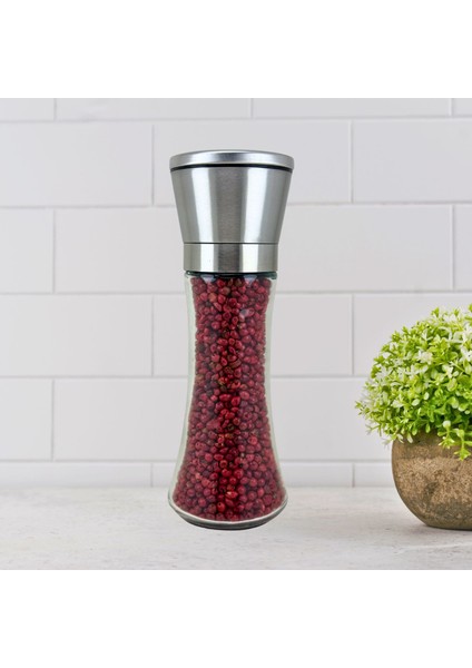 Kırmızı Tane Karabiber 80GR + Metal Seramik Bıçaklı Baharat ve Tuz Öğütücü (Tuz Değirmeni) Dolu fiyatları