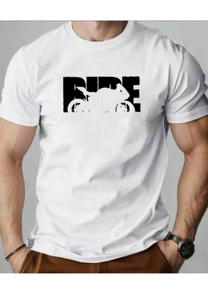 Ride Baskılı Özel Tasarım Oversize Tshirt
