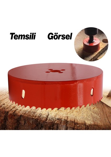 Bi Metal Panç Ø 152 mm Delik Açma Alçıpan Ahşap Pvc Delme Testeresi Adaptörsüz 1 Adet fırsatları