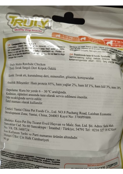 Köpek Ödül Tavuk Sargı Ödül 90GR