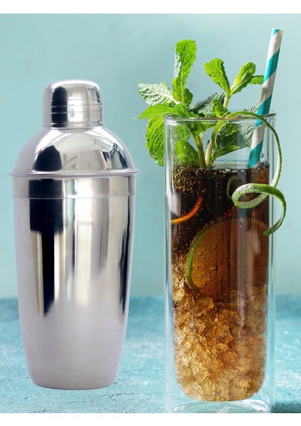 Komple Çelik 700ML Shaker Kokteyl Karıştırıcı Hazırlama Kabı Bardağı fırsatları