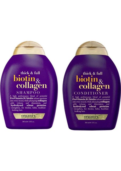 Biotin & Collagen Şampuan Ve Saç Kremi 2'li Set