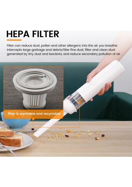 SSXCQ01XY El Tipi Elektrikli Süpürge Ev Araba Mini Kablosuz Yıkanabilir Yedek Parçalar Için 10 Paket Hepa Filtre (Yurt Dışından) fırsatları