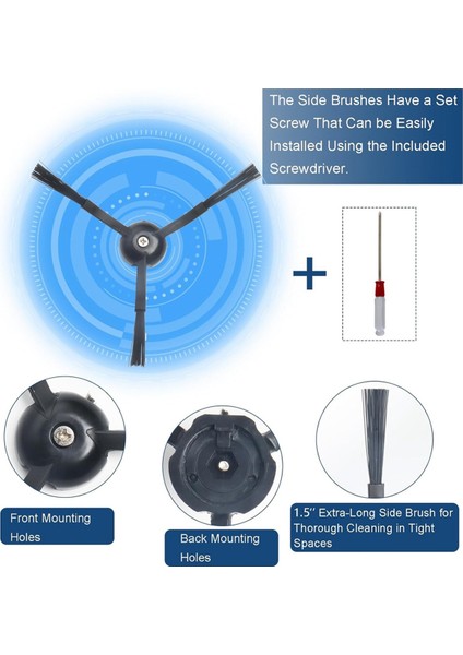 S8 Pro Ultra Robot Vakum Ana Yan Fırça Paspas Bezi Pedleri Hepa Filtre Yedek Parçalar Aksesuar Takımı (Yurt Dışından) indirimleri