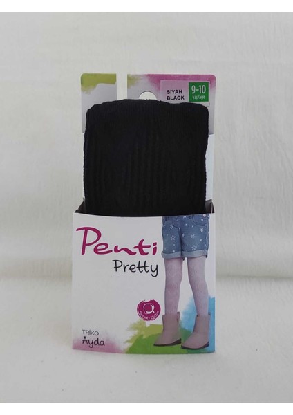 Yüksek Pamuk Oranı Knitwear 3'lü Külotlu Çocuk Çorabı - Kız Çocuk Külotlu Çorap modelleri