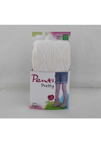 Yüksek Pamuk Oranı Knitwear 3'lü Külotlu Çocuk Çorabı - Kız Çocuk Külotlu Çorap fırsatları