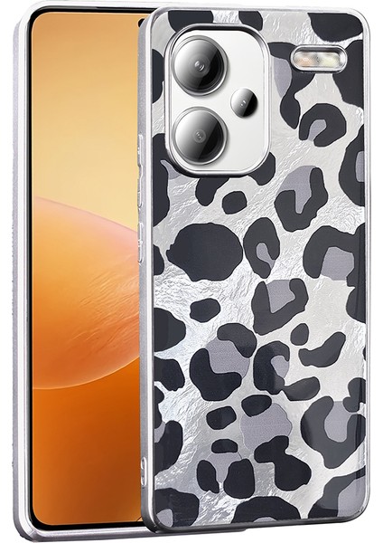Xiaomi Poco Redmi Note 13 Pro Plus Kılıf Geometrik Kurdele Leoapar Desenli Estetik Kapak