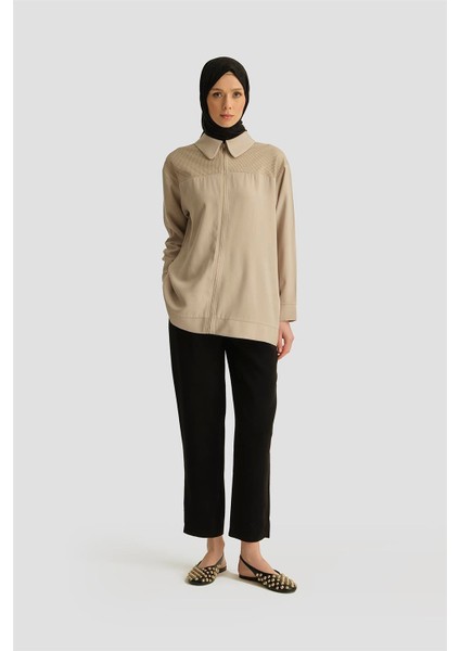 Tencel Havuç Pantolon 25YD4228-2 Siyah