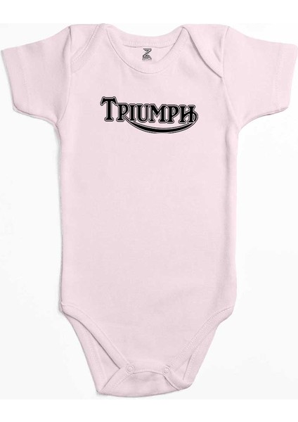 Triumph Motorcycles Logo Pembe Renk Bebek Body Zıbın