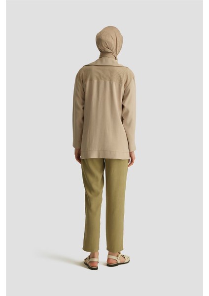 Tencel Havuç Pantolon 25YD4228-2 Haki