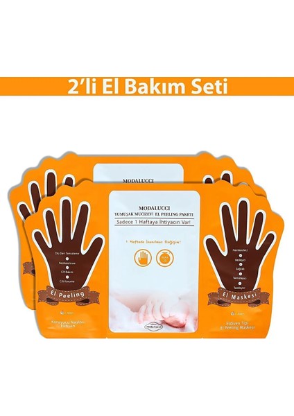 Soyulabilir El Bakım Peeling Maskesi Seti 2'li
