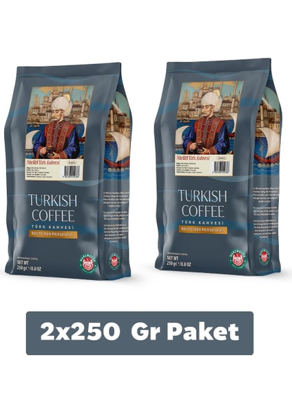 Nitelikli Türk Kahvesi 2X250 gr (Öğütülmüş)