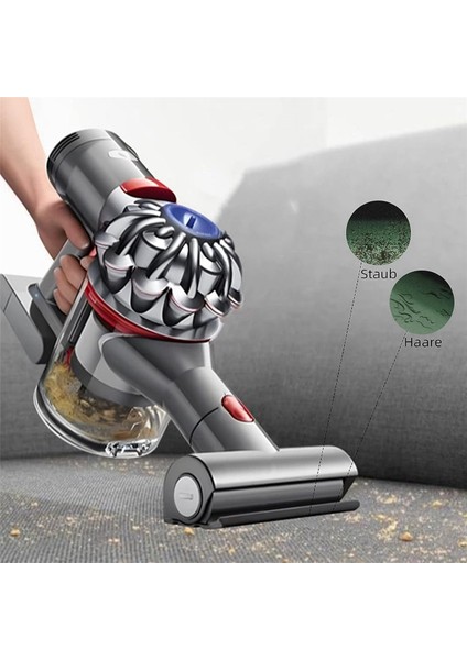 V7 V8 V10 V11 V15 Kablosuz Elektrikli Süpürgeler Için 2x Mini Türbin Nozul Fırça Başlığı Yedek Parçalar (Yurt Dışından) fırsatları