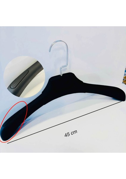 10 Adet Lama Kancalı, Plastik, Ceket, Palto, Kaban Askısı 45 cm