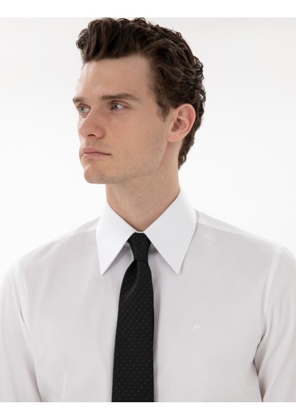 Erkek Beyaz Slim Fit Uzun Kollu Gömlek 50307951-VR013 fiyatları