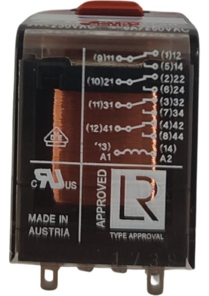 PT570730 230VAC 4 C/o 6A 14PIN Endüstriyel Röle