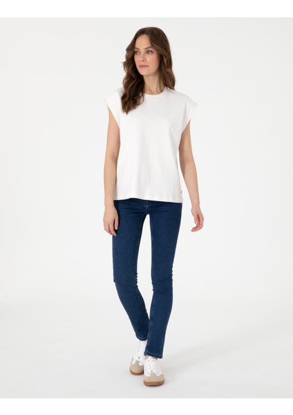Kadın Lacivert Jean Pantolon 50301258-VR033