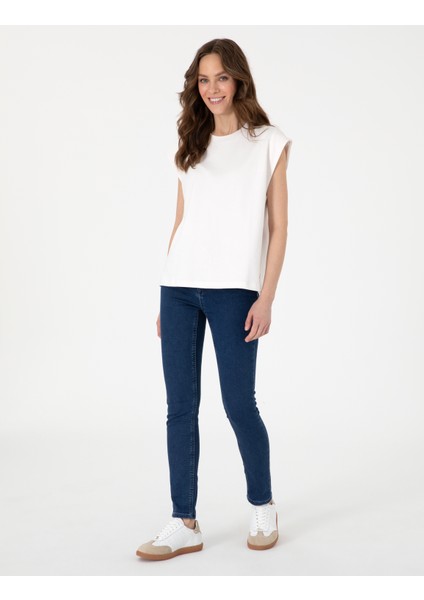 Kadın Lacivert Jean Pantolon 50301258-VR033